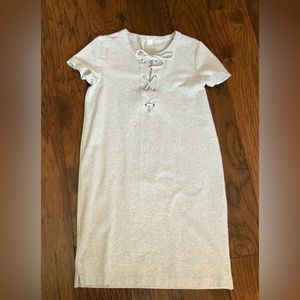 J Crew, heather grey, cotton dress, size Small.